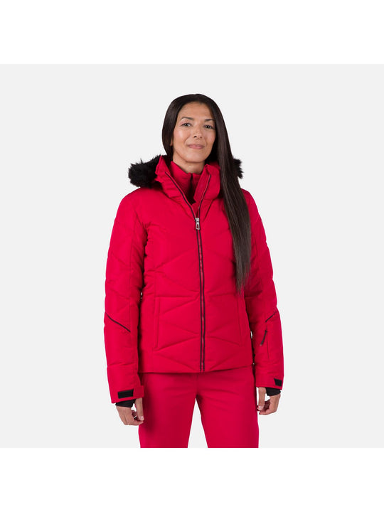 Kurtka na narty damska Rossignol W Staci Pearly Jkt czerwony - narciarska - Adventure Sports
