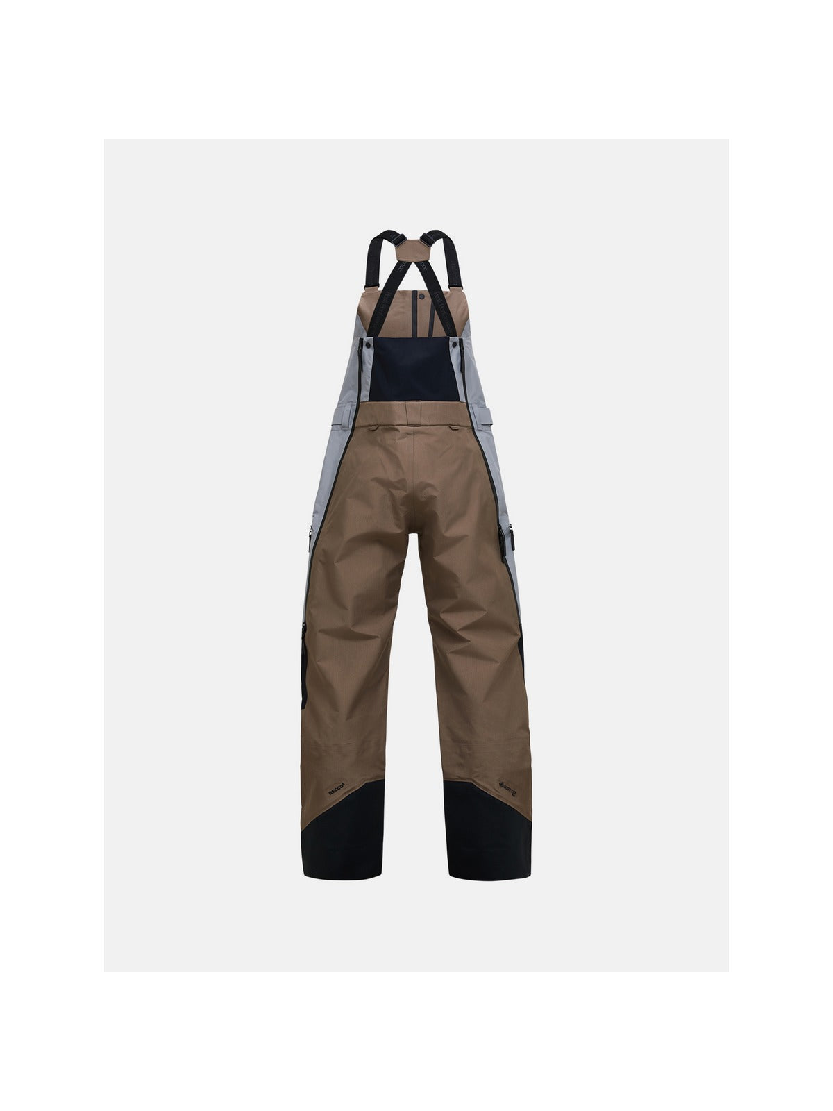 Spodnie narciarskie damskie PEAK PERFORMANCE Vertical GORE-TEX Pro 3L Shell Bib Pants brązowe