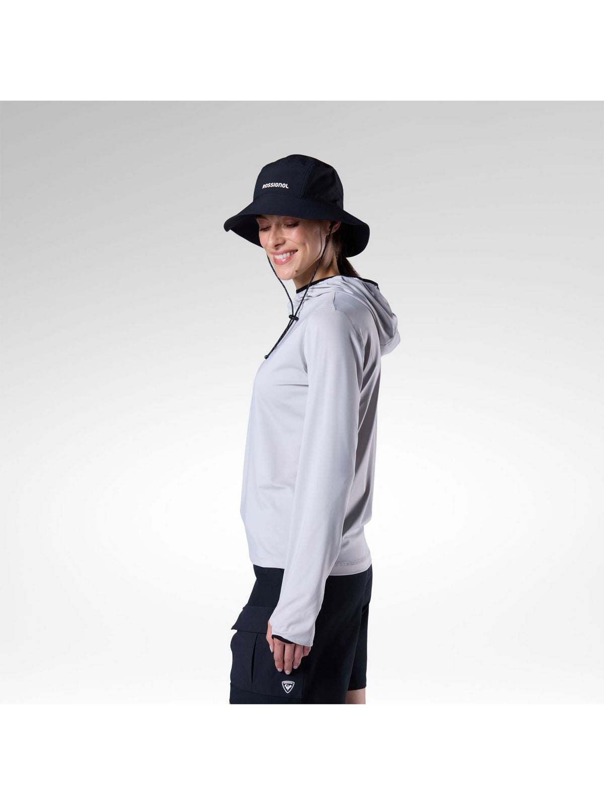 Bluza damska ROSSIGNOL W Westweg Sun Hoodie szara