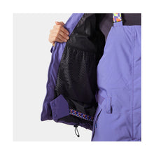 Kurtka narciarska damska HELLY HANSEN W EMIKO RIDABLE PUFFY JACKET fioletowa
