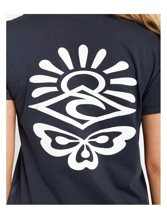 Koszulka RIP CURL Re-Entry Crew Tee granatowy
