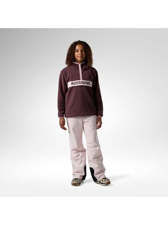 Bluza juniorska ROSSIGNOL Jr Alltrack Anorak Fleece bordowa
