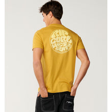 Koszulka męska RIP CURL Wettie Passage Icon Tee żółta
