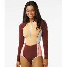 Lycra RIP CURL Block Party Upf 50 + Surfsuit brązowy - Adventure Sports
