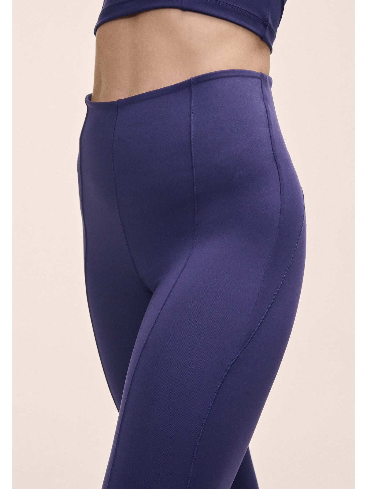 Legginsy damskie Casall Edge High Waist Tights fioletowy - Adventure Sports