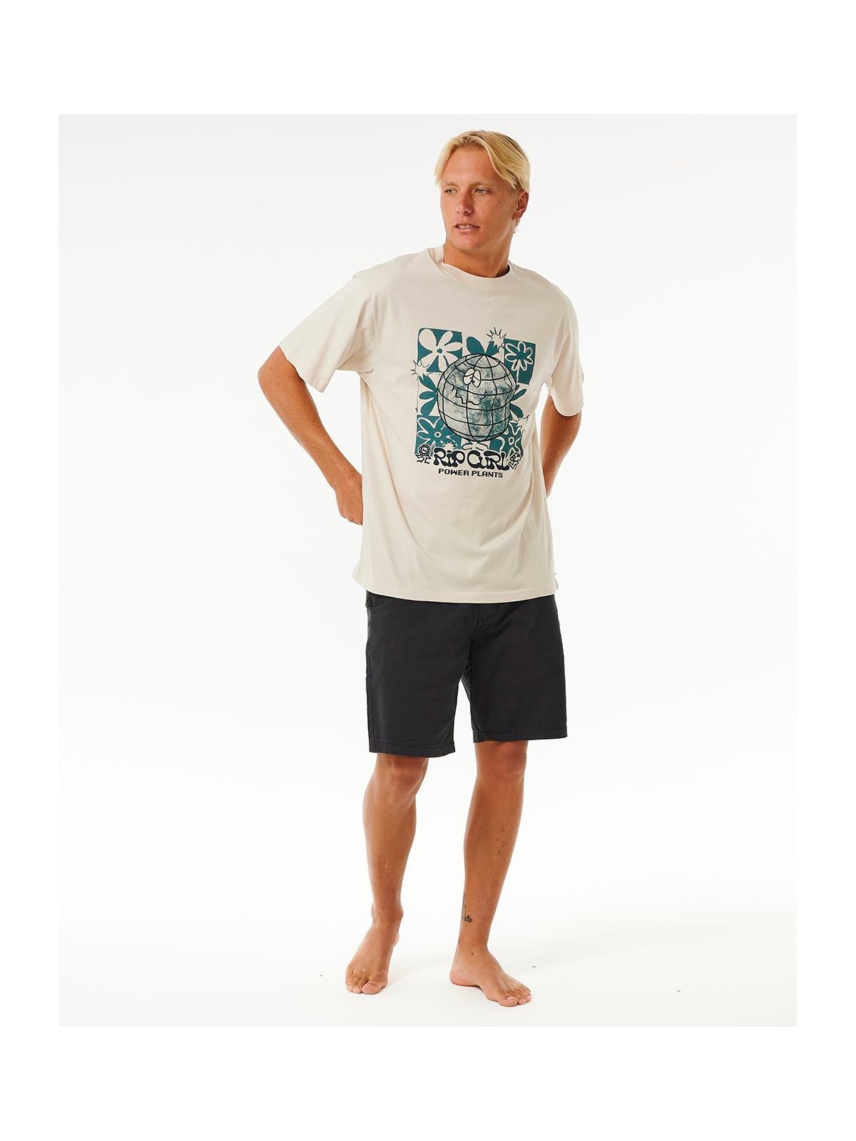 Koszulka RIP CURL Swc Earth Power Tee biały - Adventure Sports