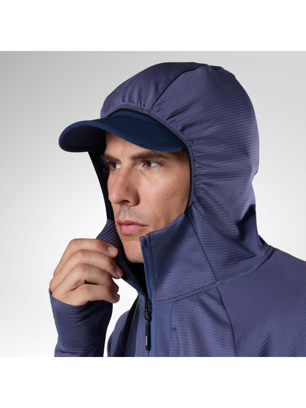 Bluza męska ROSSIGNOL M Textured Hoodie Mid Layer granatowa