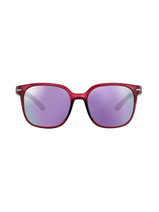 Okulary przeciwsłoneczne SOLAR Kittin - cat.3 Polarized - Glossy Translucent Red
