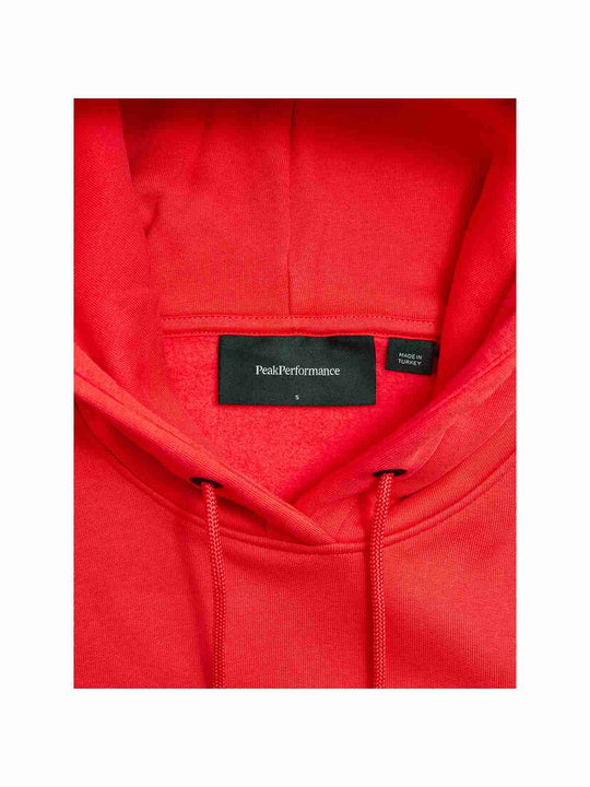 Bluza PEAK PERFORMANCE Original Small Logo Hood Women czerwony - Adventure Sports
