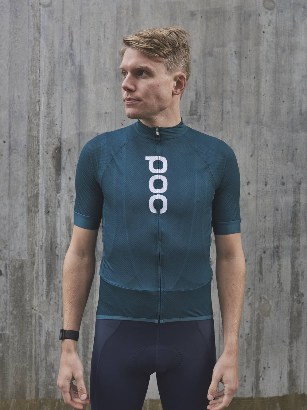 Koszulka rowerowa POC M’s ESSENTIAL ROAD LOGO - niebieski - Adventure Sports