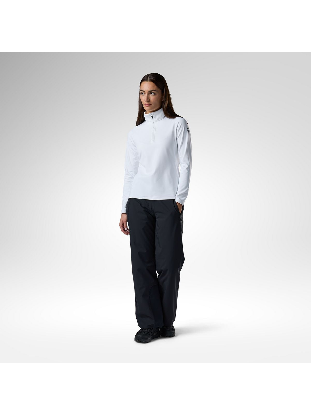 Bluza damska ROSSIGNOL W Mid Layer Stretch Hz biała