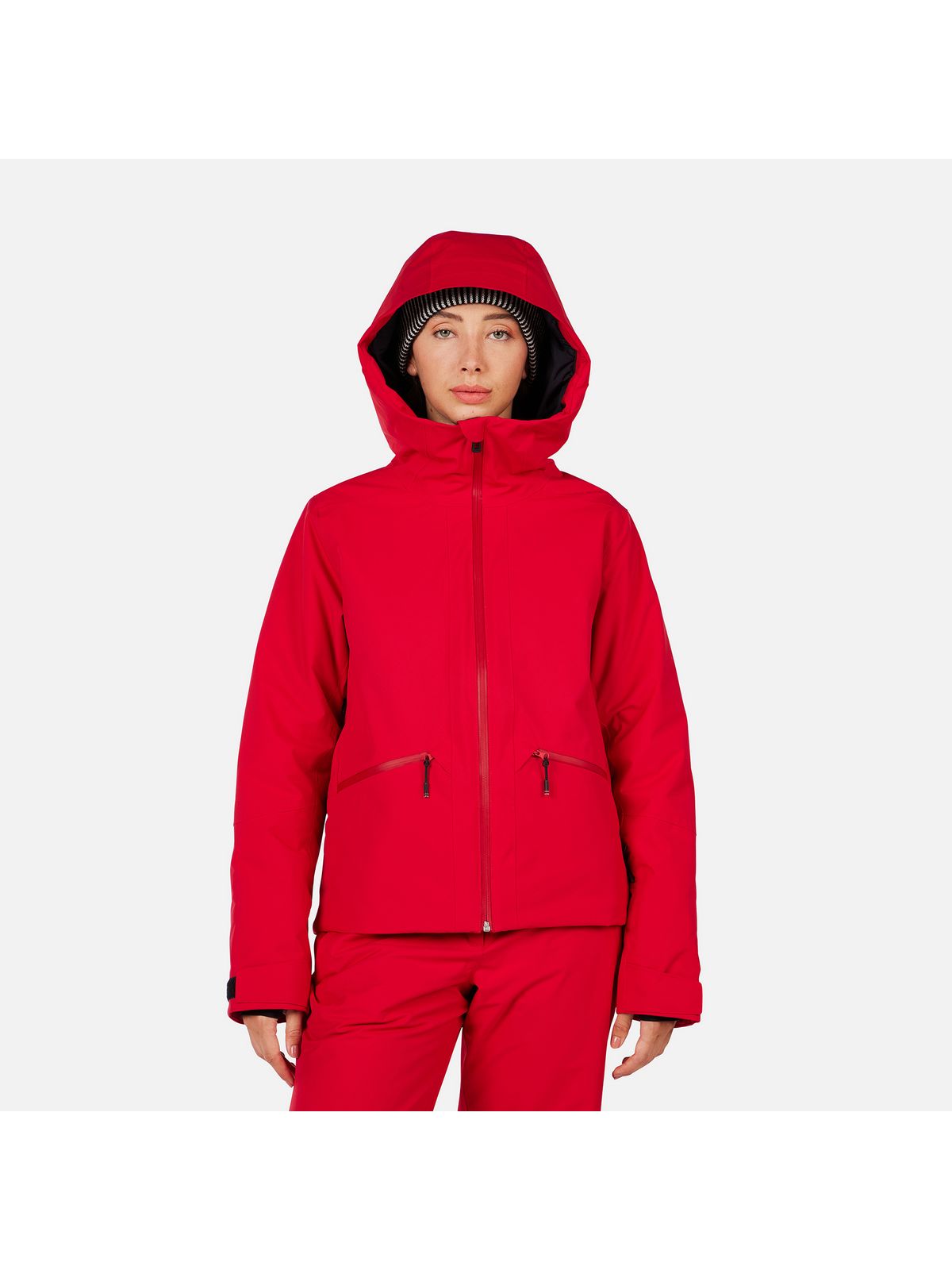 Kurtka narciarska damska ROSSIGNOL W ROCHRUN INSULATED JKT czerwona