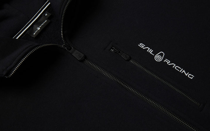 Bluza rozpinana z kapturem Sail Racing BOWMAN ZIP HOOD czarna
