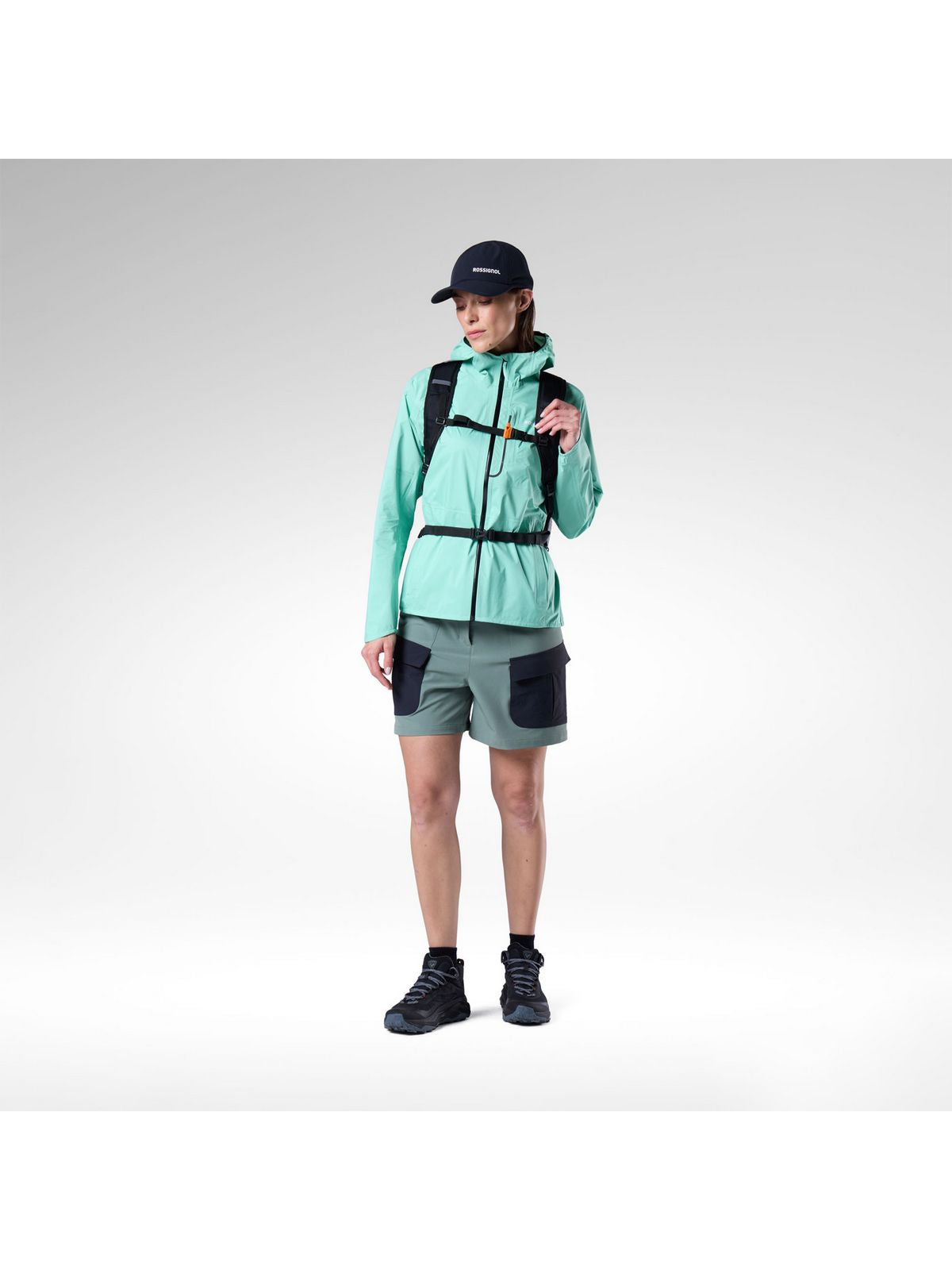 Kurtka damska ROSSIGNOL W Rainproof 2.5L Shell Jkt zielona