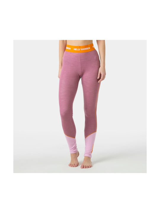 Bielizna termiczna damska HELLY HANSEN W LIFA MERINO MIDWEIGHT PANT fioletowa
