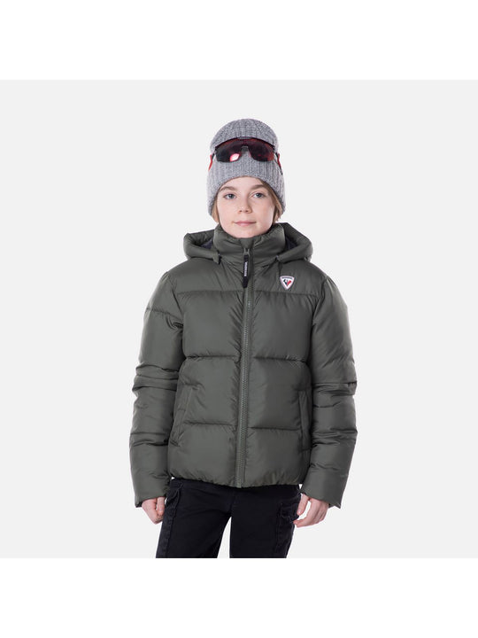 Kurtka chłopięca zimowa Rossignol Puffy Jkt zielony - Adventure Sports
