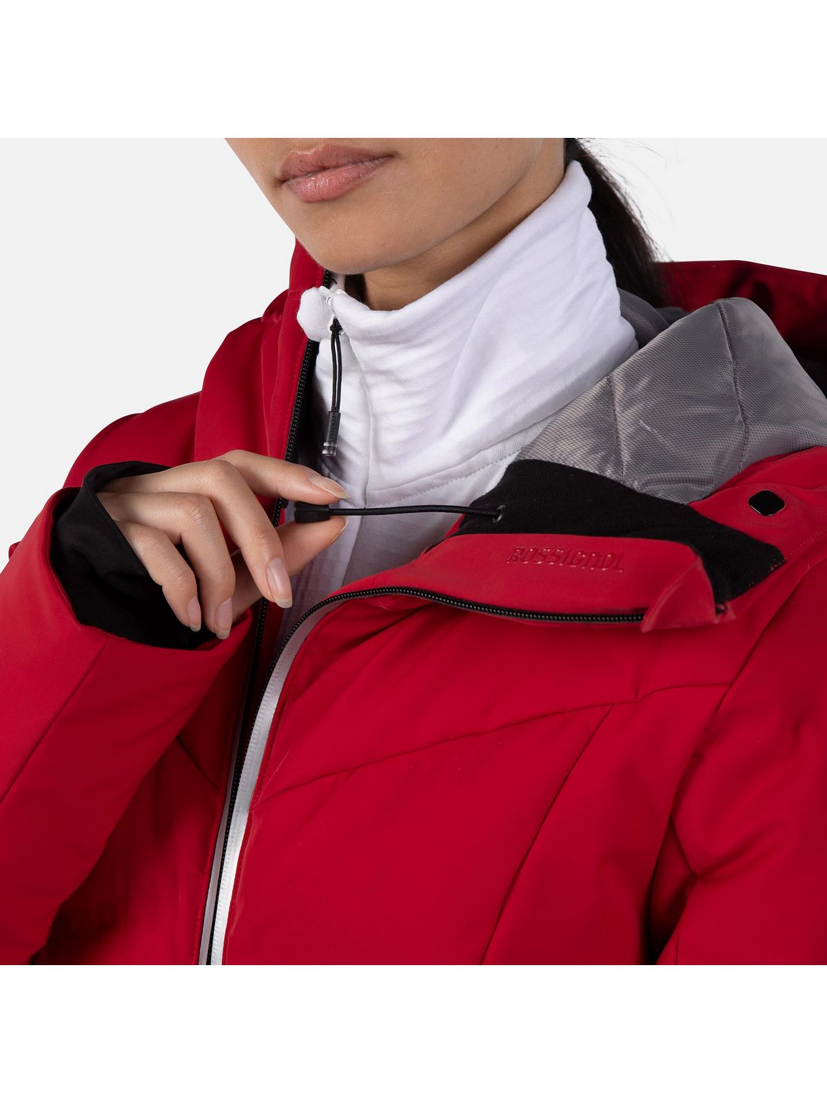 Kurtka ocieplona PrimaLoftem Rossignol W Blackside Puffy Jkt czerwony - narciarska - Adventure Sports