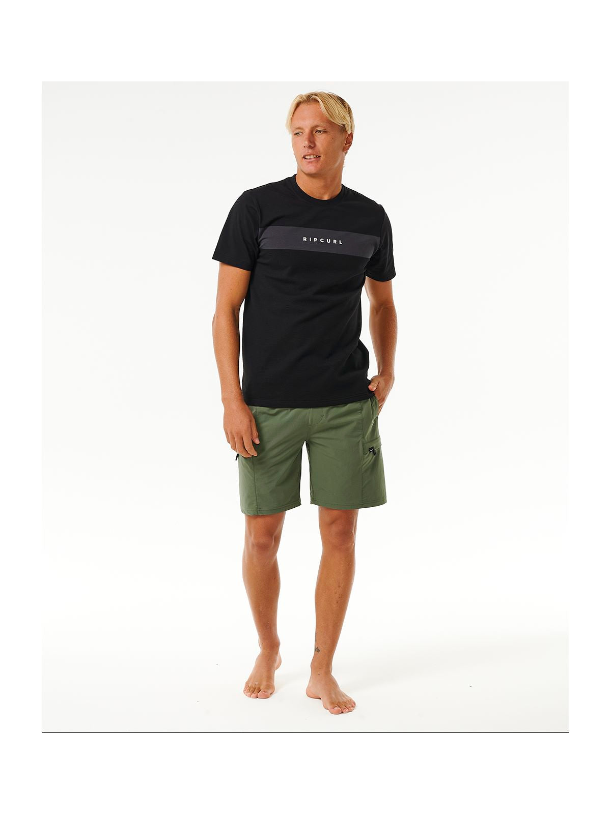 Koszulka RIP CURL Vaporcool Varial 2.0 Tee czarny - Adventure Sports