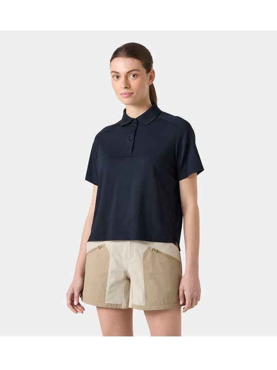 Koszulka damska HELLY HANSEN W Hp Salina Polo granatowa
