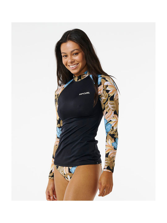 Lycra RIP CURL Follow The Sun Upf 50 L/S czarny - Adventure Sports
