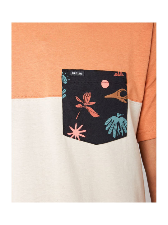 Koszulka RIP CURL Inda Pocket Tee biały - Adventure Sports
