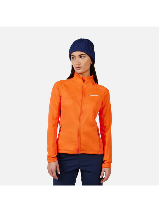 Bluza damska ROSSIGNOL W Blackside Mix HZ Fleece pomarańczowa
