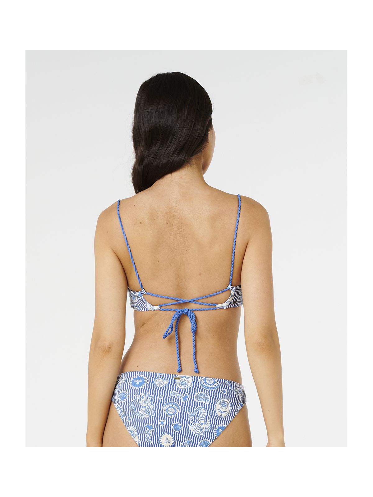 Góra bikini RIP CURL Catalina Waves Sliding Tri niebieski