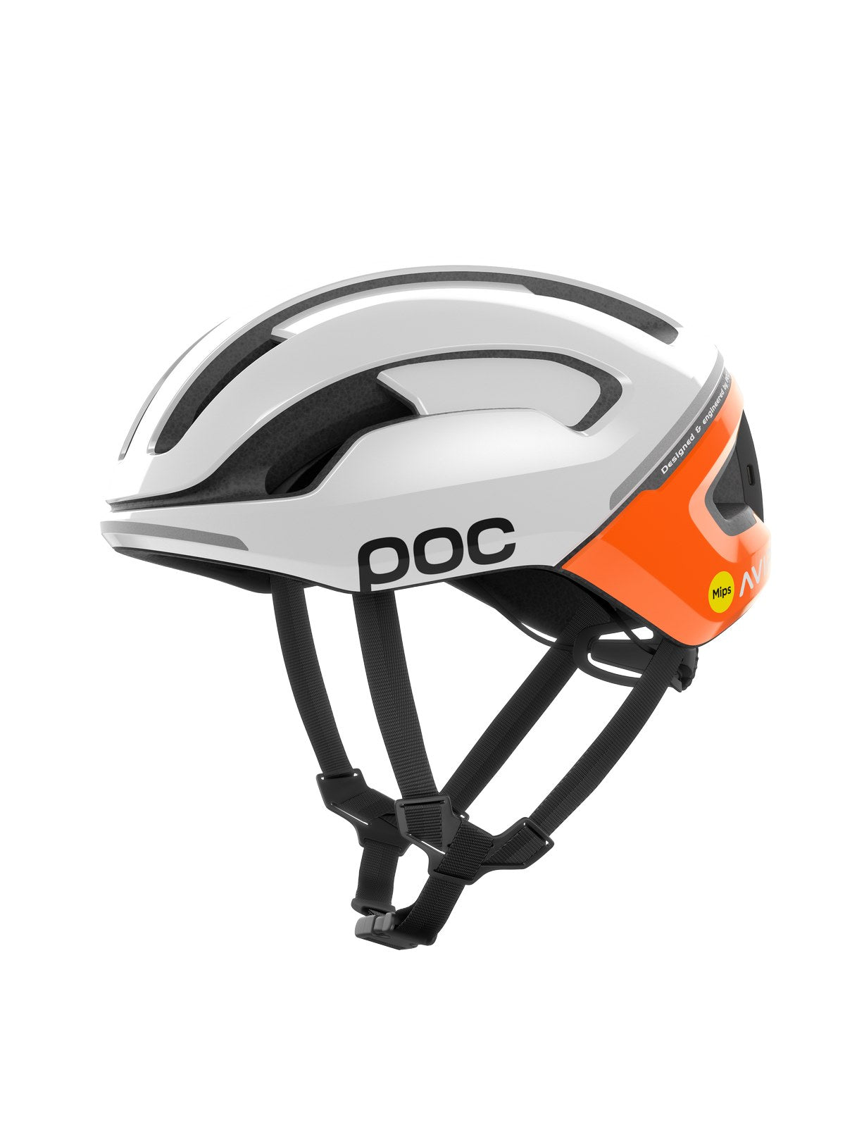 Kask rowerowy POC Omne Beacon MIPS biało pomarańczowy - Adventure Sports