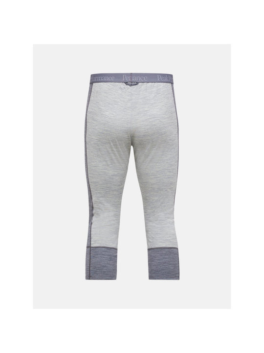 Spodnie termiczne męskie PEAK PERFORMANCE Magic 3/4 Long Johns Wool-blend Baselayer Men szare
