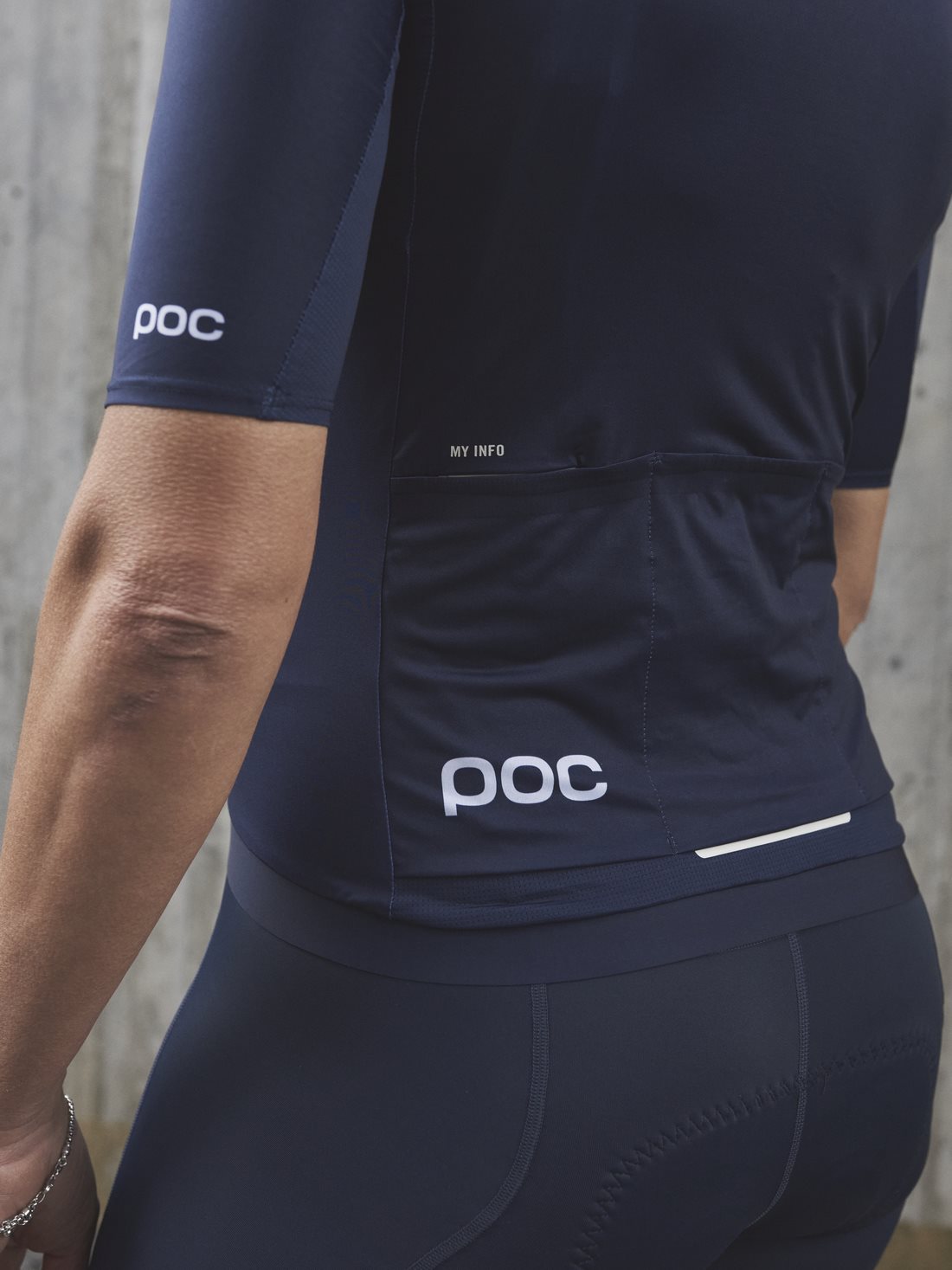 Koszulka damska rowerowa POC W’s PRISTINE Jersey - granatowa - Adventure Sports