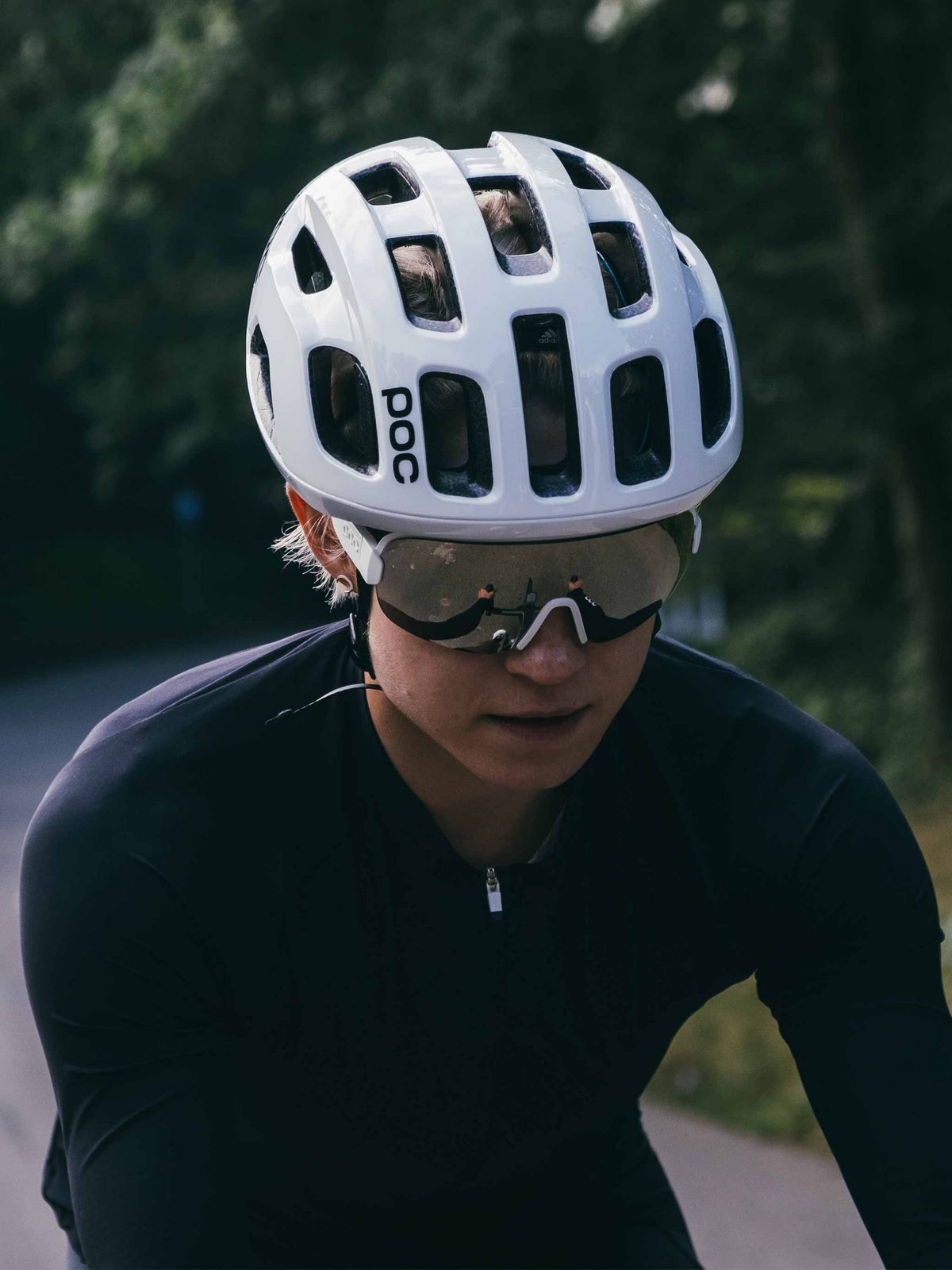 Okulary POC AIM biały - Clarity Road | Violet/Silver Mirror Cat 3 - ONE SIZE - Adventure Sports