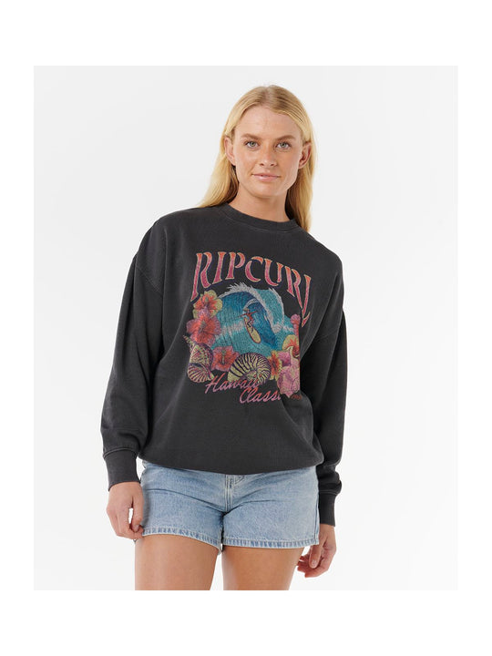 Bluza RIP CURL HAWAII CLASSIC HERITAGE CREW czarna
