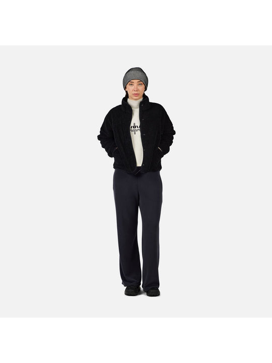 Bluza damska ROSSIGNOL W ALLTRACK SNAP SHERPA JKT czarna
