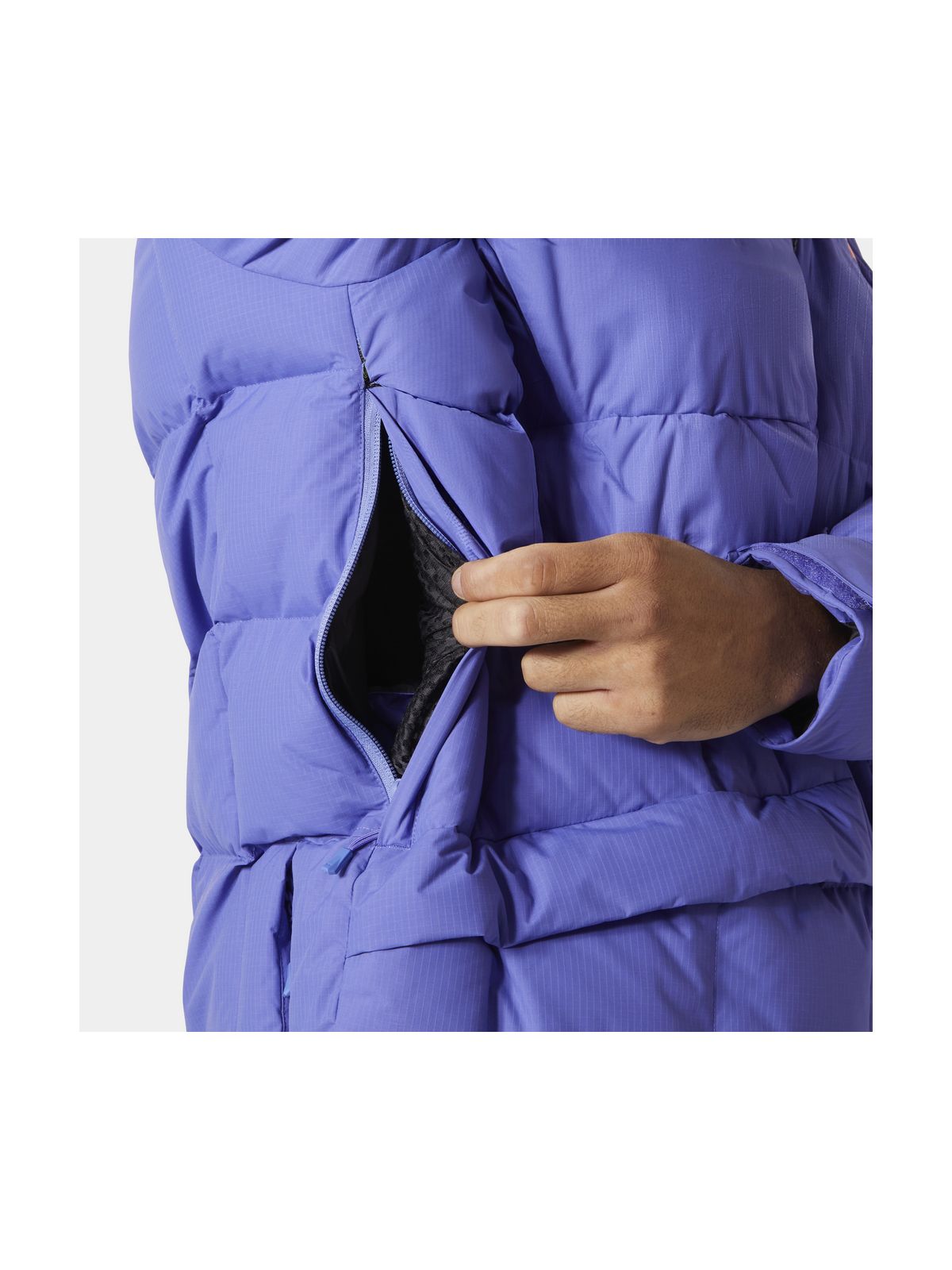Kurtka narciarska męska HELLY HANSEN EMIKO RIDABLE PUFFY JACKET fioletowa