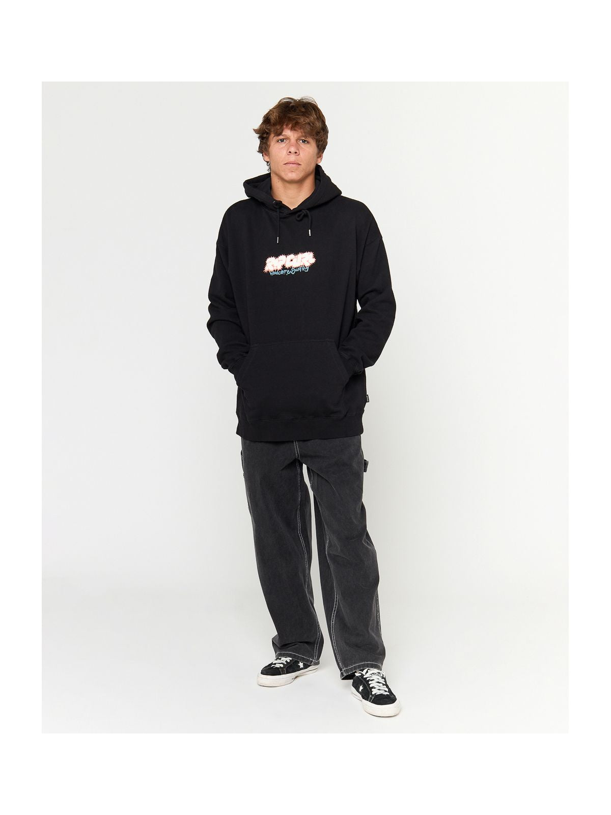 Bluza RIP CURL RAW ENERGY HOOD czarna