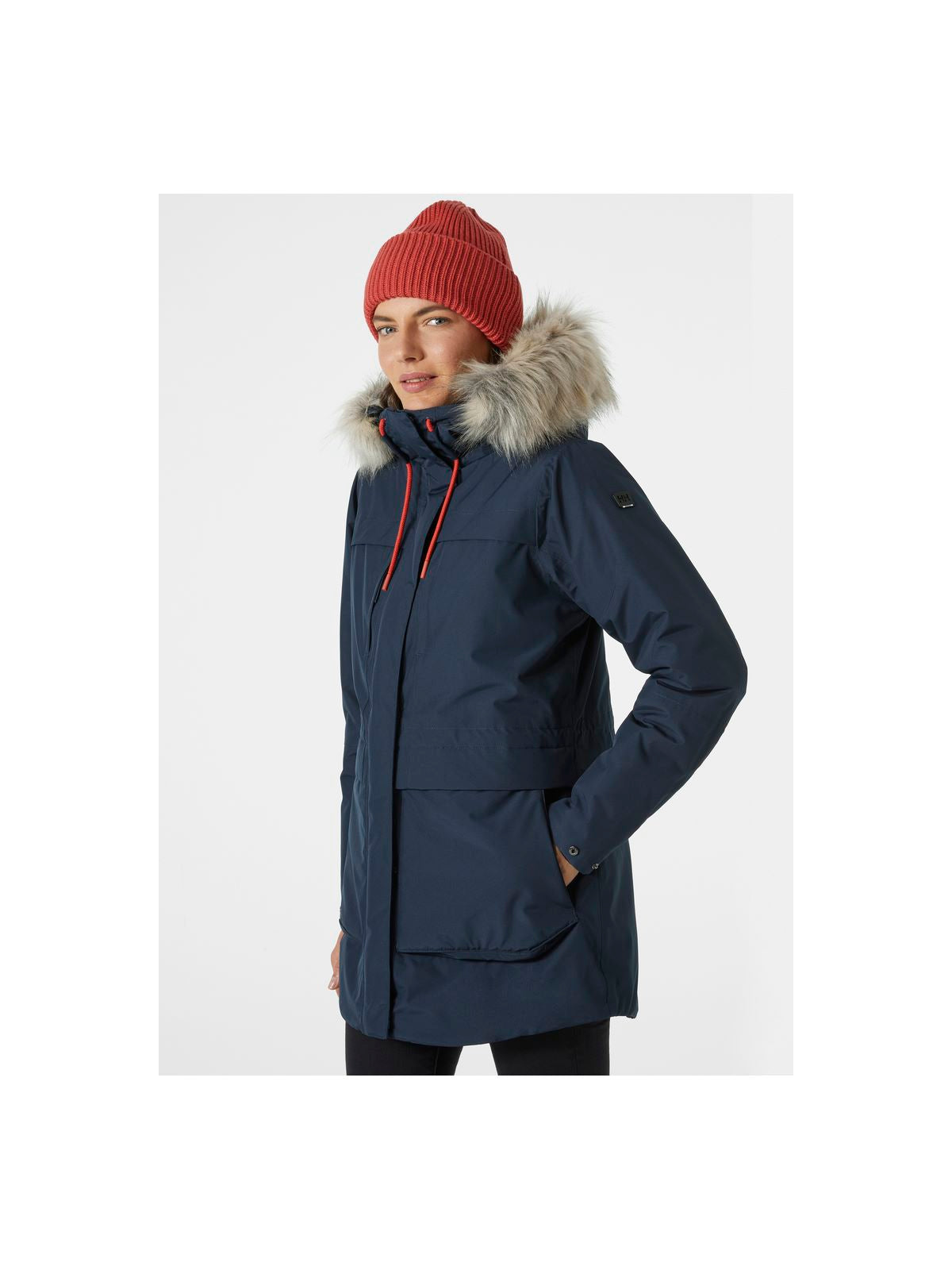 Kurtka damska HELLY HANSEN W Coastal Parka kolor granatowy