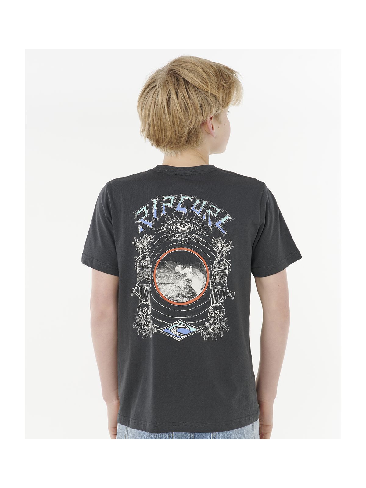 Koszulka RIP CURL TROPIC DAZE ART TEE -BOY czarna