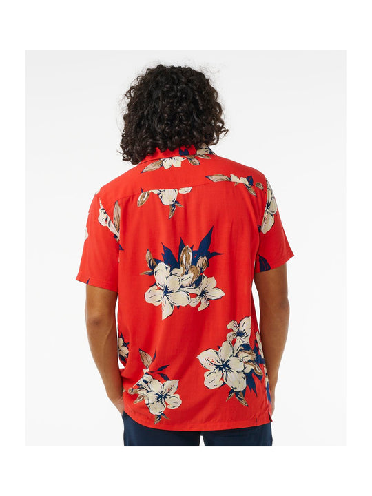 Koszula RIP CURL Aloha Hotel S/S Shirt czerwony - Koszulka - Adventure Sports
