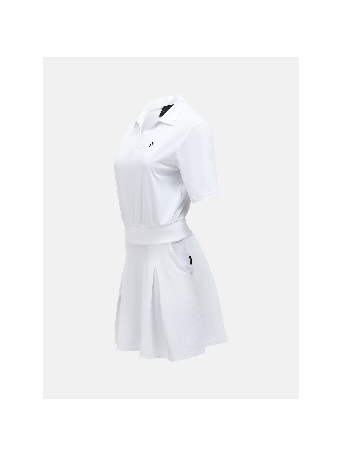 Sukienka PEAK PERFORMANCE W Pleated Dress biały - Adventure Sports