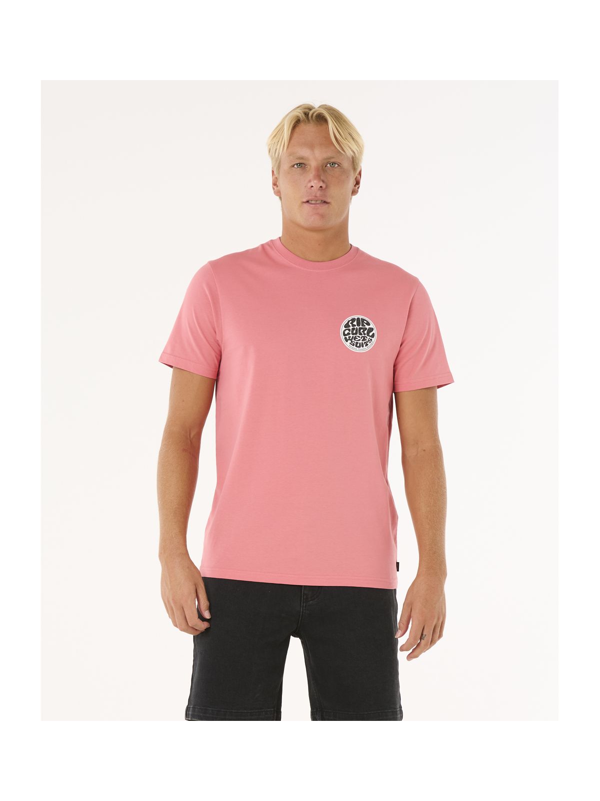 Koszulka męska RIP CURL Wettie Passage Icon Tee różowa
