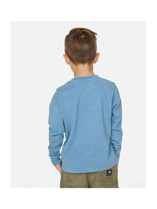 Koszulka chłopięca RIP CURL Ride The Wave Ls Tee - Boy niebieska
