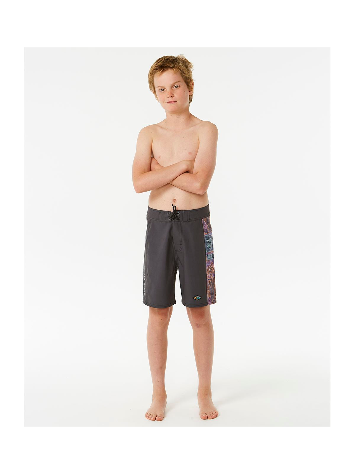 Boardshorty RIP CURL Lost Islands Block Mirage -Boy czarny - Adventure Sports
