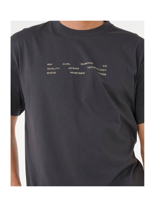 Koszulka RIP CURL VAPORCOOL 3 STACKS TEE czarna
