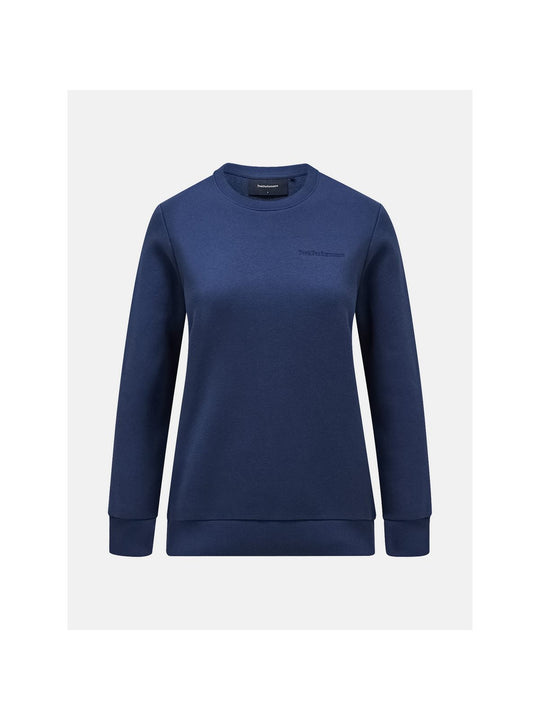 Bluza PEAK PERFORMANCE Original Small Logo Crew Women niebieski - Adventure Sports

