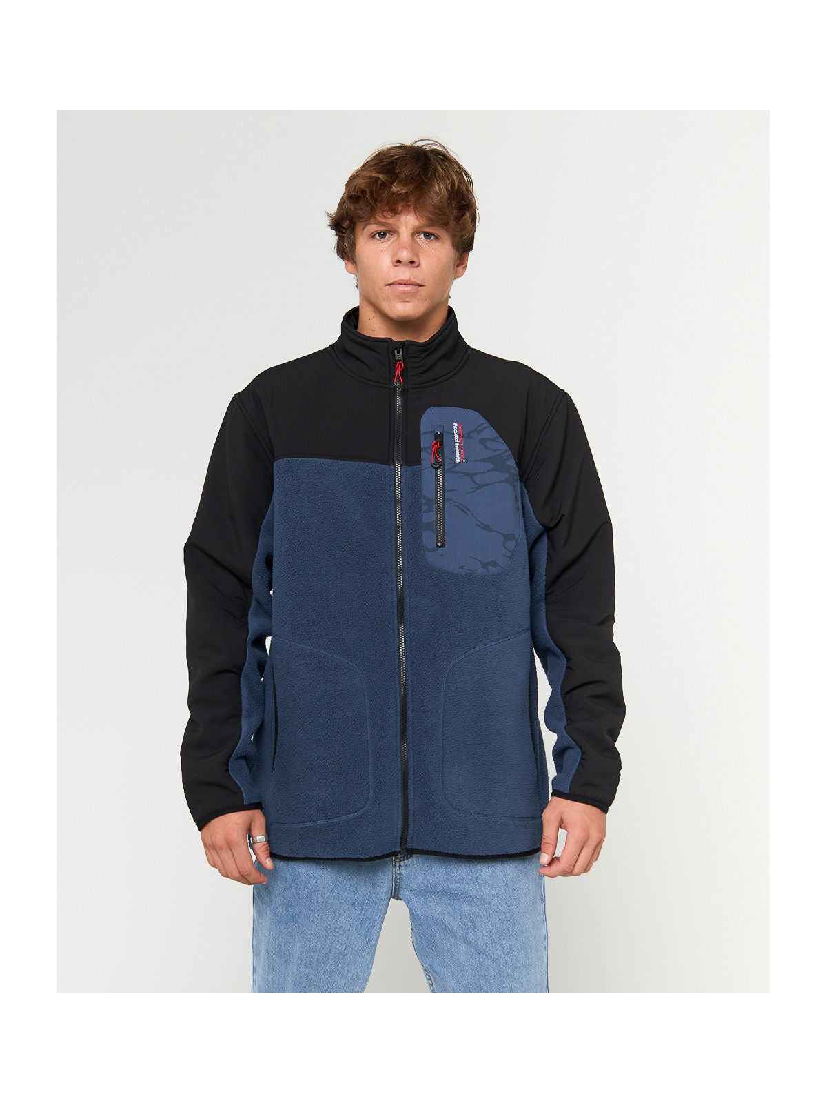 Bluza RIP CURL ANTI SERIES SEARCH ZIP CREW granatowa