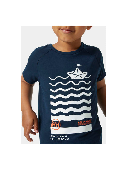 Koszulka HELLY HANSEN K Shield T-Shirt granatowy - Adventure Sports
