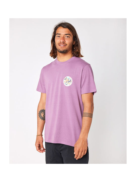 Koszulka RIP CURL Passage Tee fioletowy - Adventure Sports
