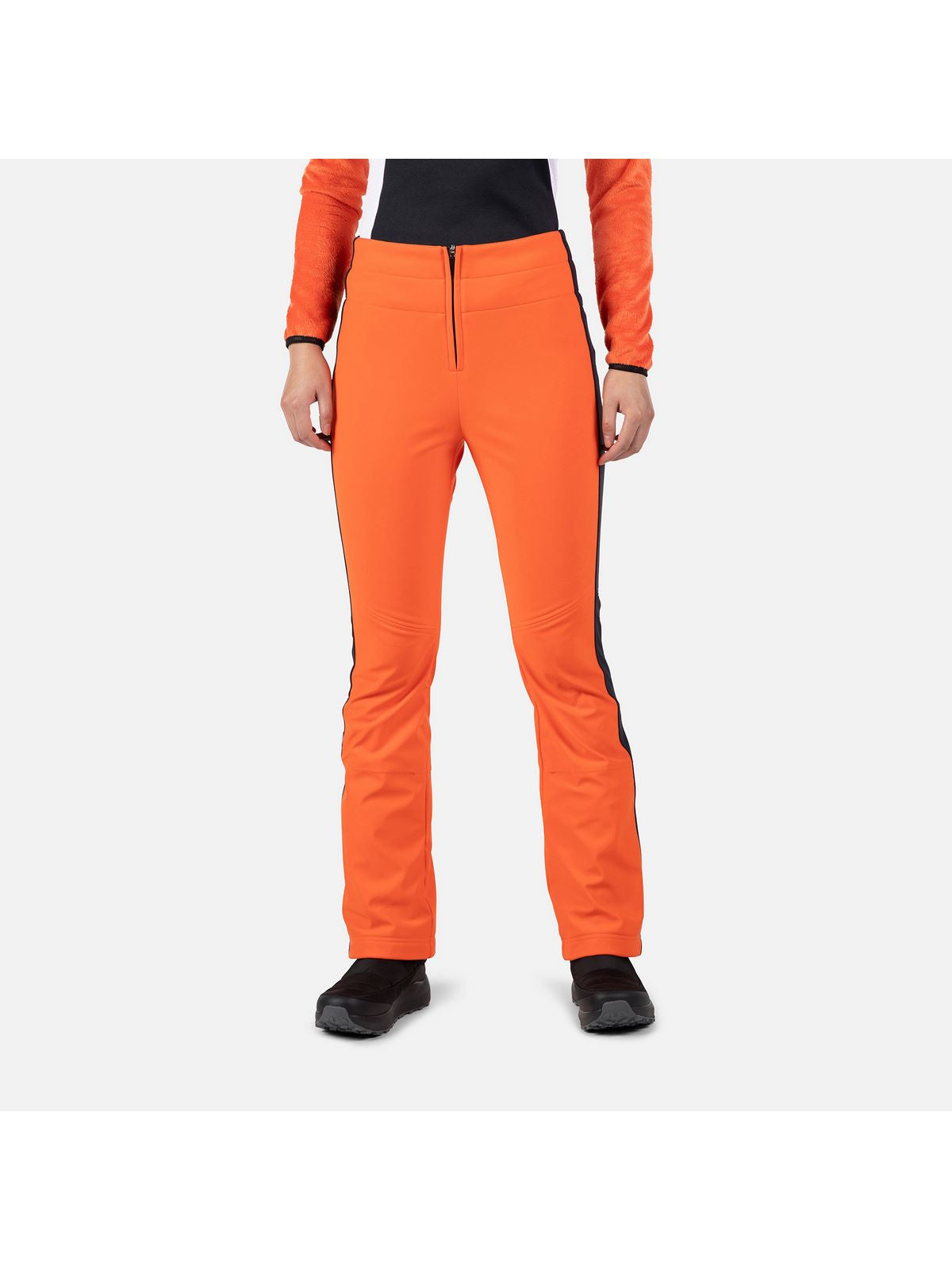 Spodnie narciarskie damskie Rossignol W Resort Softshell Pant pomarańczowe - Adventure Sports