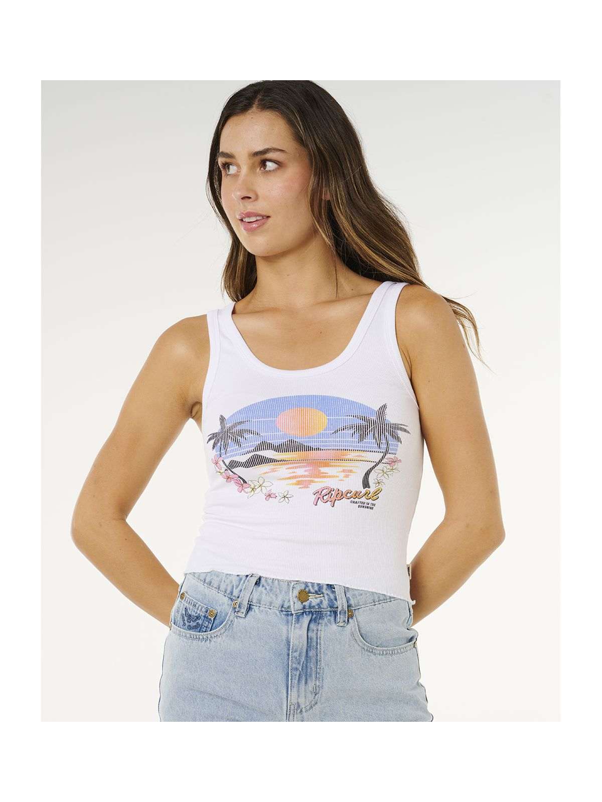 Koszulka damska RIP CURL Hotel Malibu Tank biała