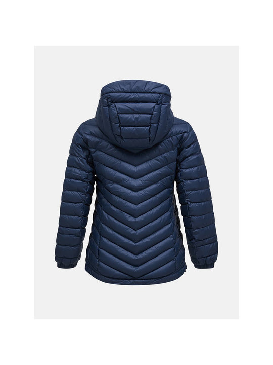 Kurtka puchowa damska Peak Performance W Frost Down Hood Jacket granatowy - narciarska - Adventure Sports
